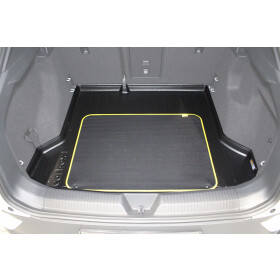 Kofferraummatte mit Rand - VW ID.4 E2 / E21 Ladeboden unten - Gepäckraummatte geruchslos abwaschbar passgenau keine Schmutznester