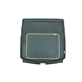 Kofferraummattemit Rand - VW ID.5 E3 / E39 - Ladeboden obere Position - Gepäckraummatte geruchslos abwaschbar passgenau keine Schmutznester