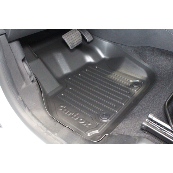 Fußmatte mit Rand - Renault ZOE vorne links - Fußraumschutz abwaschbar, geruchslos, abriebfest