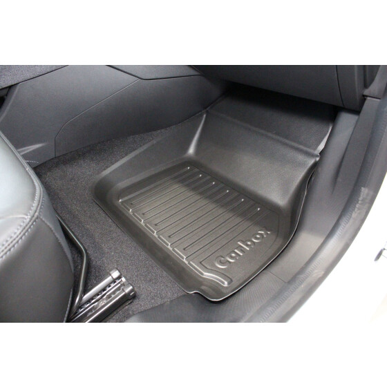Fußmatte mit Rand - Renault ZOE vorne rechts - Fußraumschutz abwaschbar, geruchslos, abriebfest