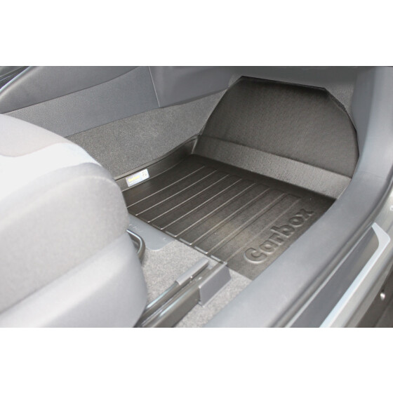 Fußmatte mit Rand - Toyota Corolla E210 Limousine vorne rechts - Fußraummatte abwaschbar geruchslos abriebfest anti-rutsch sicher