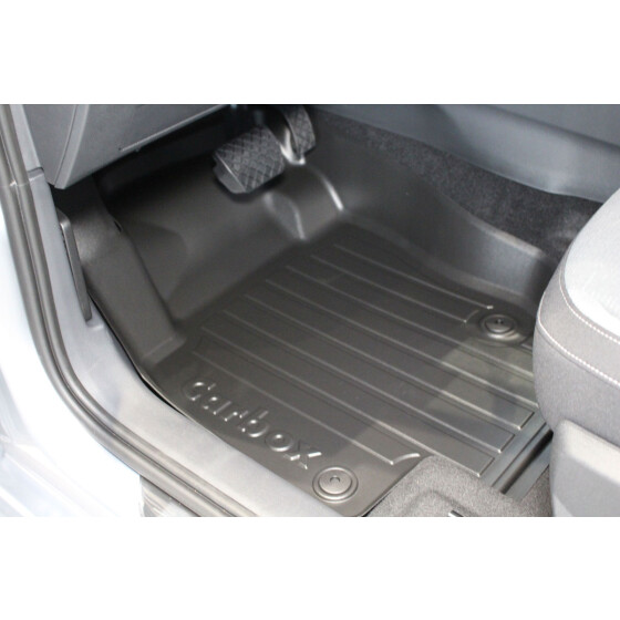 Fußmatte mit Rand - Seat Ibiza V Typ 6F vorne links - Fußraummatte hoch aus flexiblen Kunststoff - geruchslos abriebfest anti-rutsch gesichert abwaschbar
