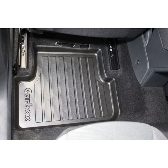 Fußmatte mit Rand - Seat Ibiza V Typ 6F hinten links - Fußraummatte hoch aus flexiblen Kunststoff - geruchslos abriebfest anti-rutsch gesichert abwaschbar