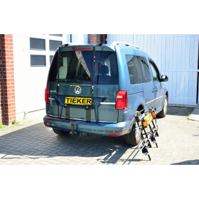 Paulchen Heckträger - VW Caddy IV (Life/Maxi) (mit Heckklappe mit Chromzierleiste) ab 05/2015- - mit optionalen Trägersystem, Schienensystem und Zubehör