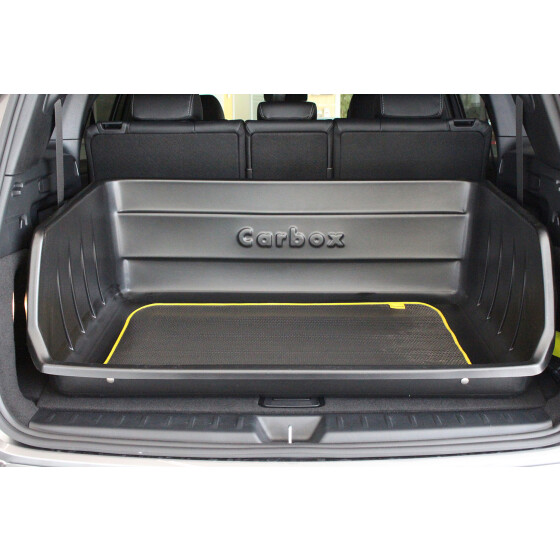 Carbox Gepäckraumwanne mit hohen Rand - BMW iX3 G08 - Laderaumwanne passform Wanne Kofferraum mit hohen Rand mit Anti-Rutschmatte auch als Ladekantenschutz