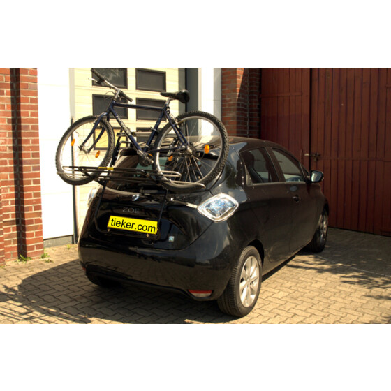 Fahrradträger Renault ZOE II ohne Anhängerkupplung - Tieflader - Heckfahrradträger für die Kofferraumklappe - sehr niedrige Ladehöhe
