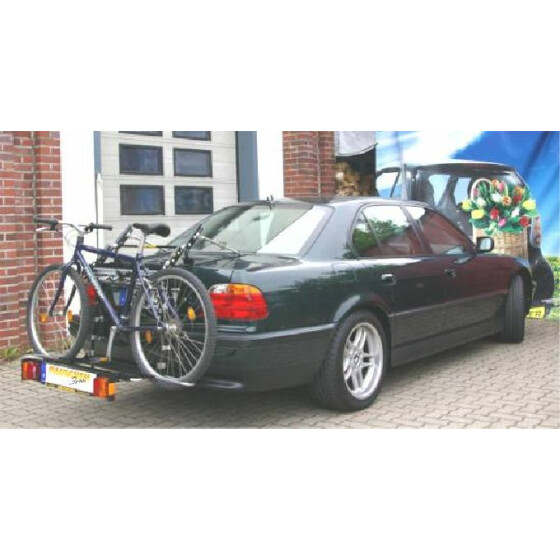 Paulchen Heckträger - BMW 7er Stufenheck E38 ab 06/1993-09/2001 - mit optionalen Trägersystem, Schienensystem und Zubehör