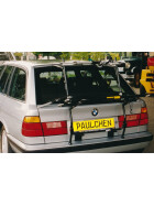 Paulchen Heckträger - BMW 5er Touring E34 ab 09/1991-02/1997 - mit optionalen Trägersystem, Schienensystem und Zubehör