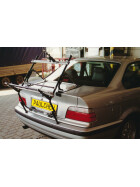 Paulchen Heckträger - BMW 3er Coupe E36  ab 1/1992-04/1998 - mit optionalen Trägersystem, Schienensystem und Zubehör