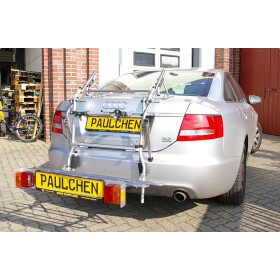 Heckträger Paulchen Audi A6 C6 Stufenheck ab 05/2004 bis 04/2011 - Montagekit (Artikel-Nr.:410105) + Trägersystem + Schienensystem